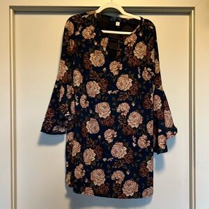 Long Sleeve floral spring dress
